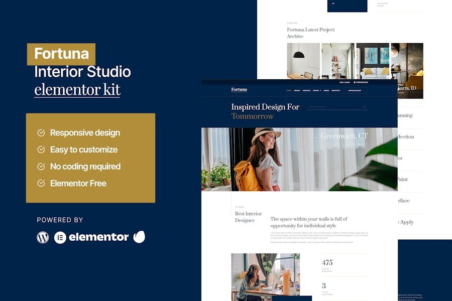Fortuna - Interior Design Service Elementor Template Kit 1 Fortuna - Interior Design Service Elementor Template Kit