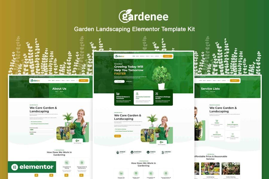 Gardenee - Landscaping & Garden Care Elementor Pro Template Kit 1 Gardenee - Landscaping & Garden Care Elementor Pro Template Kit
