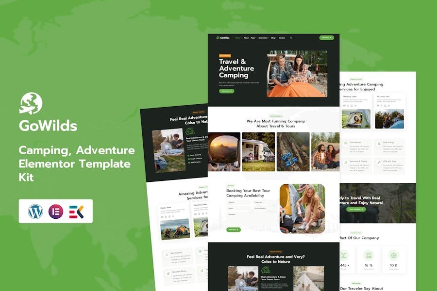 Gowilds - Travel & Tour Booking Elementor Template Kit 1 Gowilds - Travel & Tour Booking Elementor Template Kit