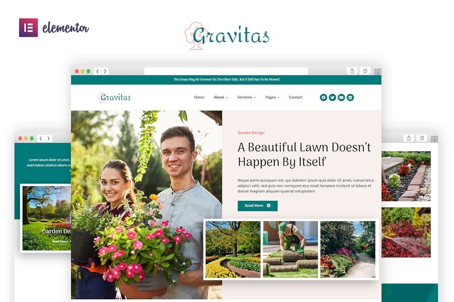 Gravitas - Garden & Landscape Design Elementor Template Kit 1 Gravitas - Garden & Landscape Design Elementor Template Kit