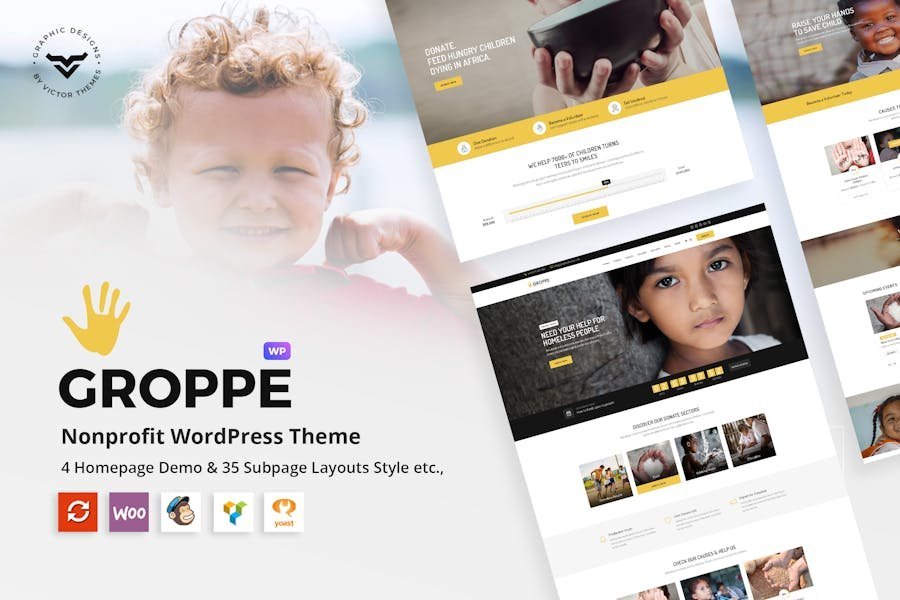 Groppe - Nonprofit WordPress Theme 1 Groppe - Nonprofit WordPress Theme