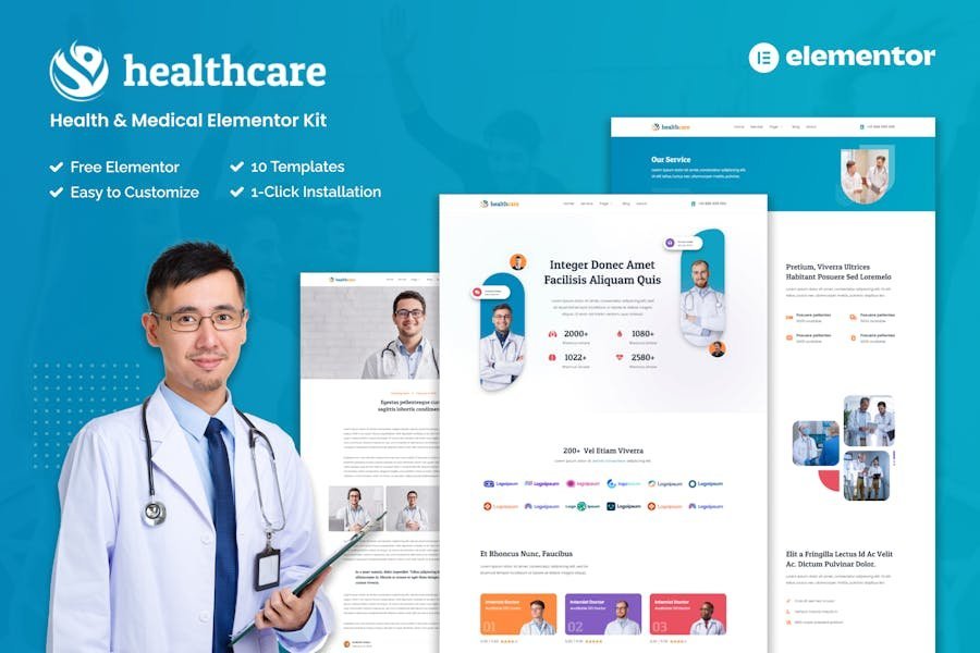 Healthcare - Health & Medical Elementor Template Kit 1 Healthcare - Health & Medical Elementor Template Kit