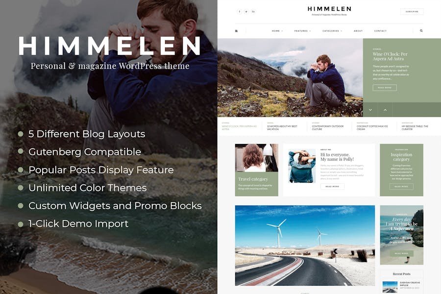 Himmelen - Personal Minimal WordPress Blog Theme 1 Himmelen - Personal Minimal WordPress Blog Theme