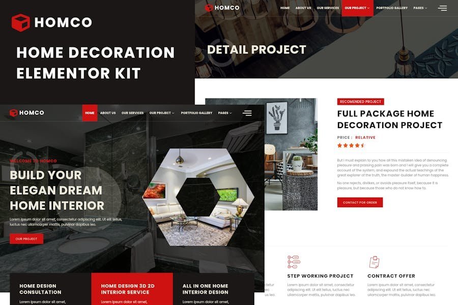 Homco - Home Interior Design Services Elementor Template Kit 1 Homco - Home Interior Design Services Elementor Template Kit