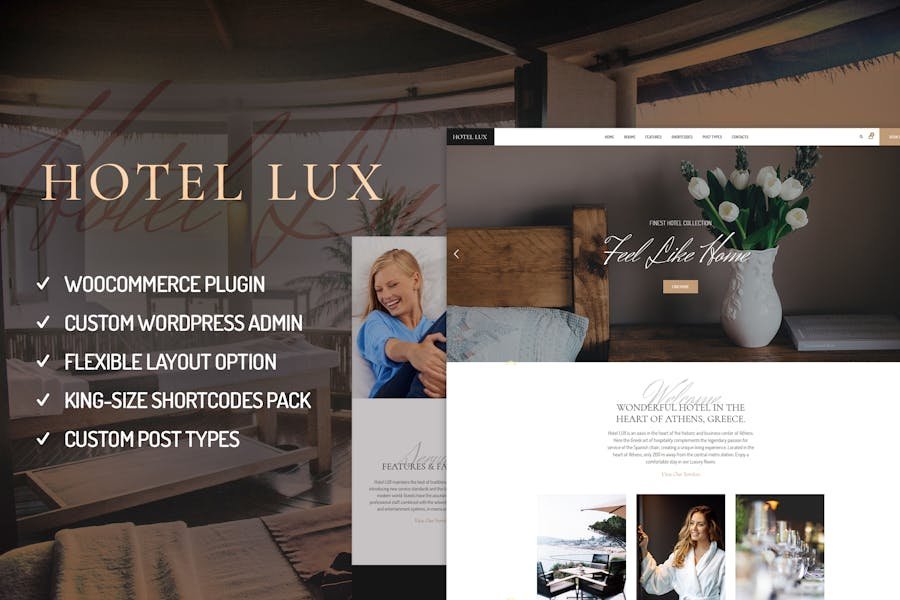 Hotel Lux - Resort & Hotel WordPress Theme 1 Hotel Lux - Resort & Hotel WordPress Theme
