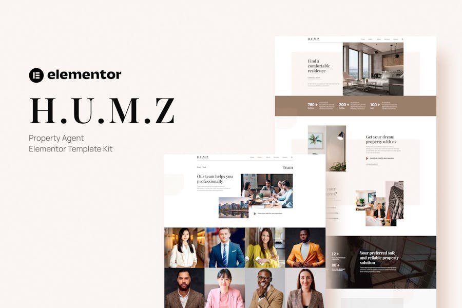 Humz - Property Agent Elementor Template Kit 1 Humz - Property Agent Elementor Template Kit