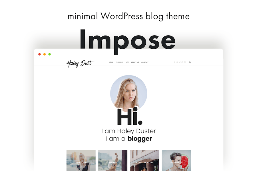 Impose Blog - A WordPress Blog Theme For Bloggers 1 Impose Blog - A WordPress Blog Theme For Bloggers