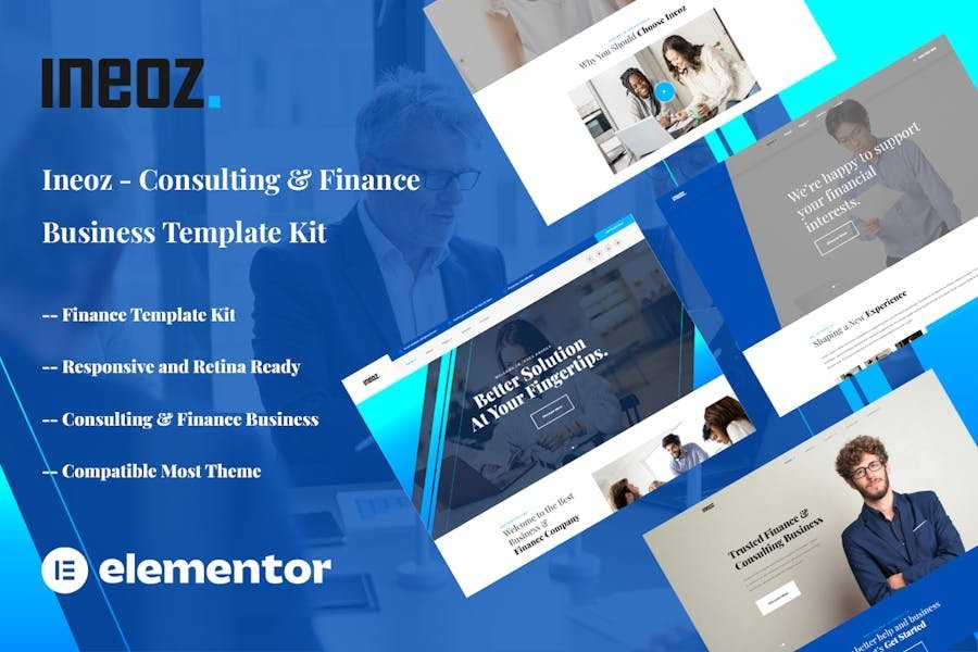 Ineoz - Consulting & Finance Business Elementor Template Kit 1 Ineoz - Consulting & Finance Business Elementor Template Kit
