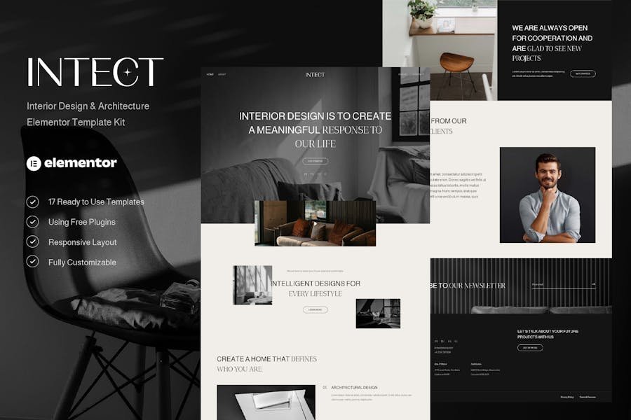 Intect - Interior Design & Architecture Elementor Template Kit 1 Intect - Interior Design & Architecture Elementor Template Kit