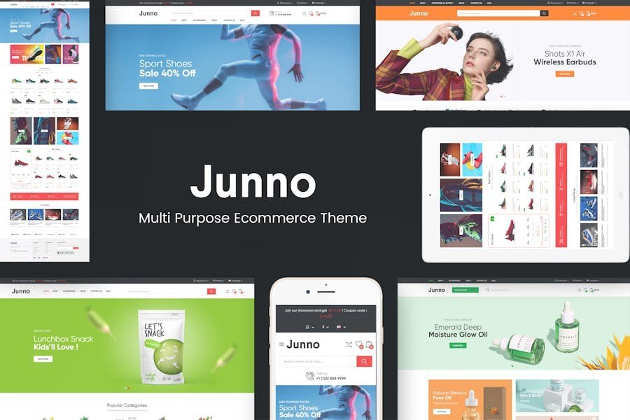 Junno - Multipurpose WooCommerce WordPress Theme 1 Junno - Multipurpose WooCommerce WordPress Theme