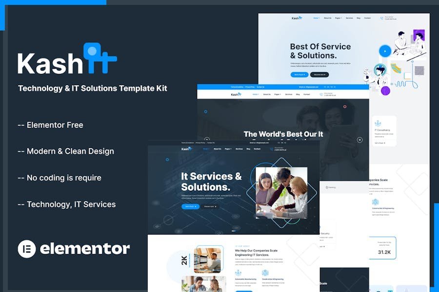 Kashit - Technology & IT Solutions Template Kit 1 Kashit - Technology & IT Solutions Template Kit