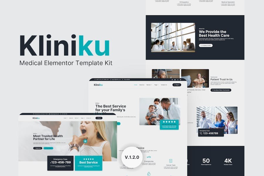 Kliniku - Medical Elementor Template Kit 1 Kliniku - Medical Elementor Template Kit