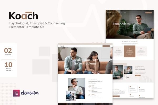 Koach - Life Coach & Counseling Elementor Template Kit