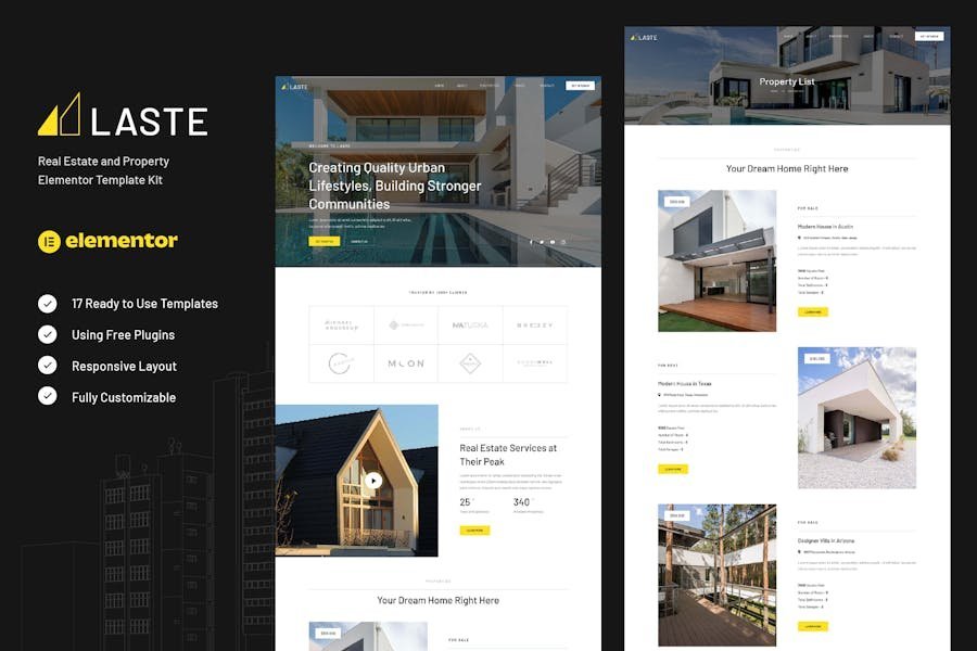 Laste - Real Estate & Property Elementor Template Kit 1 Laste - Real Estate & Property Elementor Template Kit