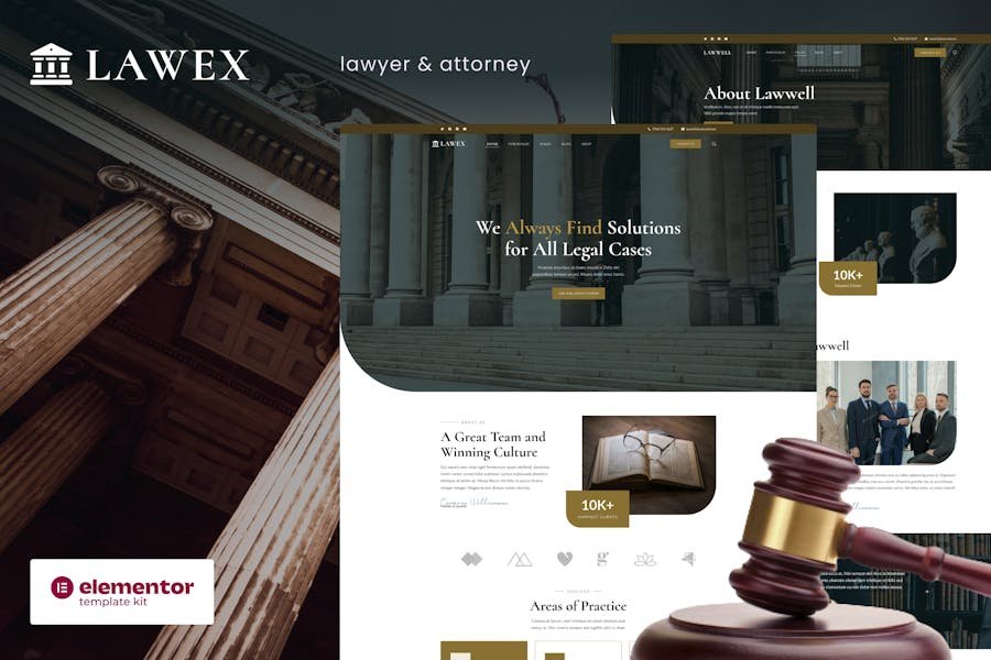 Lawex - Lawyer & Attorney Elementor Template Kit 1 Lawex - Lawyer & Attorney Elementor Template Kit
