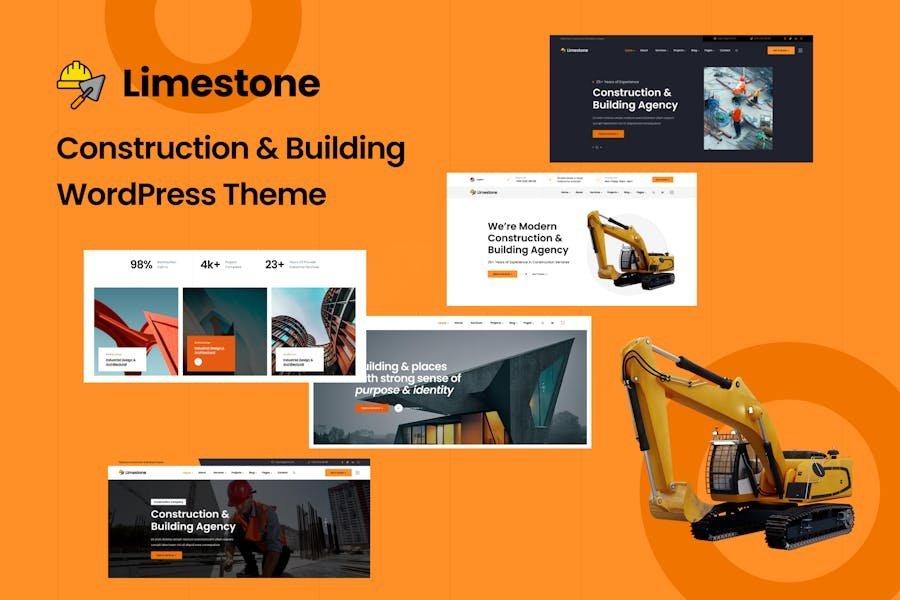 Limestone - Construction Building WordPress Theme 1 Limestone - Construction Building WordPress Theme