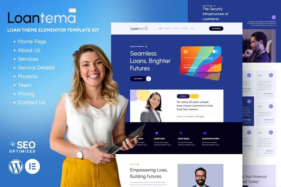 Loantema - Loan Service Elementor Template Kit 1 Loantema - Loan Service Elementor Template Kit