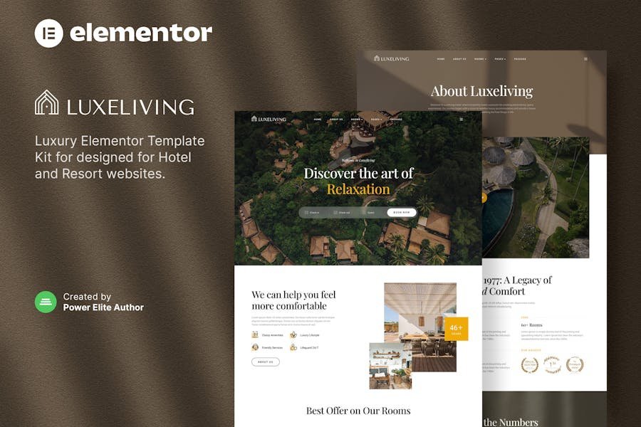 Luxeliving – Luxury Resort & Hotel Elementor Template Kit 1 Luxeliving – Luxury Resort & Hotel Elementor Template Kit