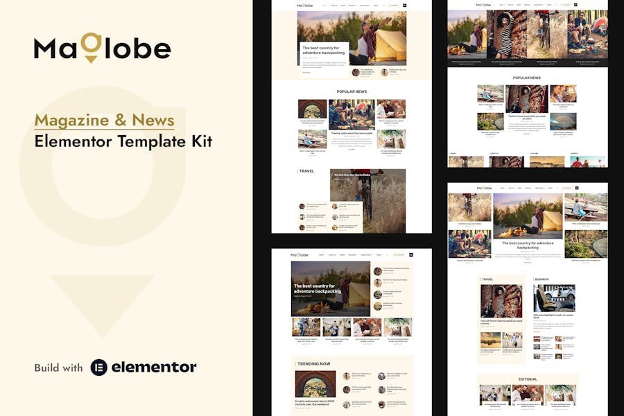 Maglobe - Magazine & News Elementor Template Kit 1 Maglobe - Magazine & News Elementor Template Kit