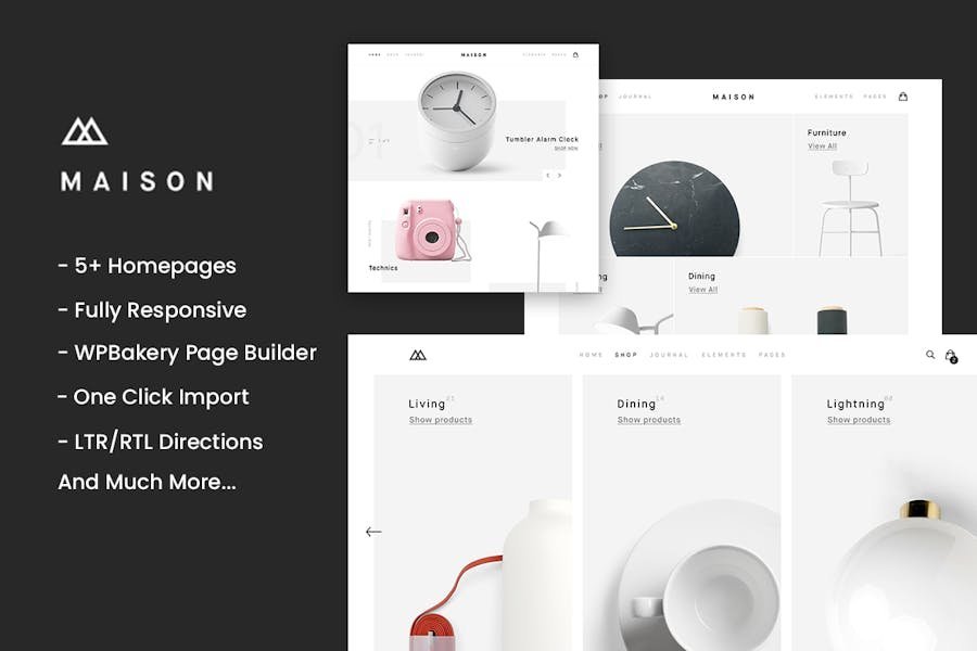 Maison - Minimalist eCommerce WordPress Theme 1 Maison - Minimalist eCommerce WordPress Theme