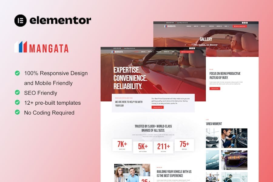 Mangata - Car Painting & Repair Elementor Template Kit 1 Mangata - Car Painting & Repair Elementor Template Kit