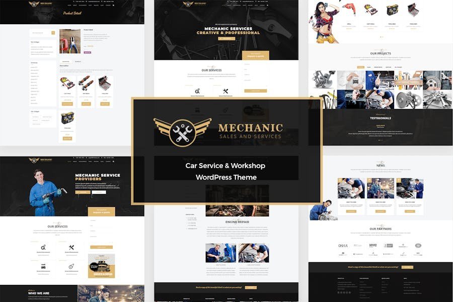 Mechanic - Car Service & Repair WordPress Theme 1 Mechanic - Car Service & Repair WordPress Theme