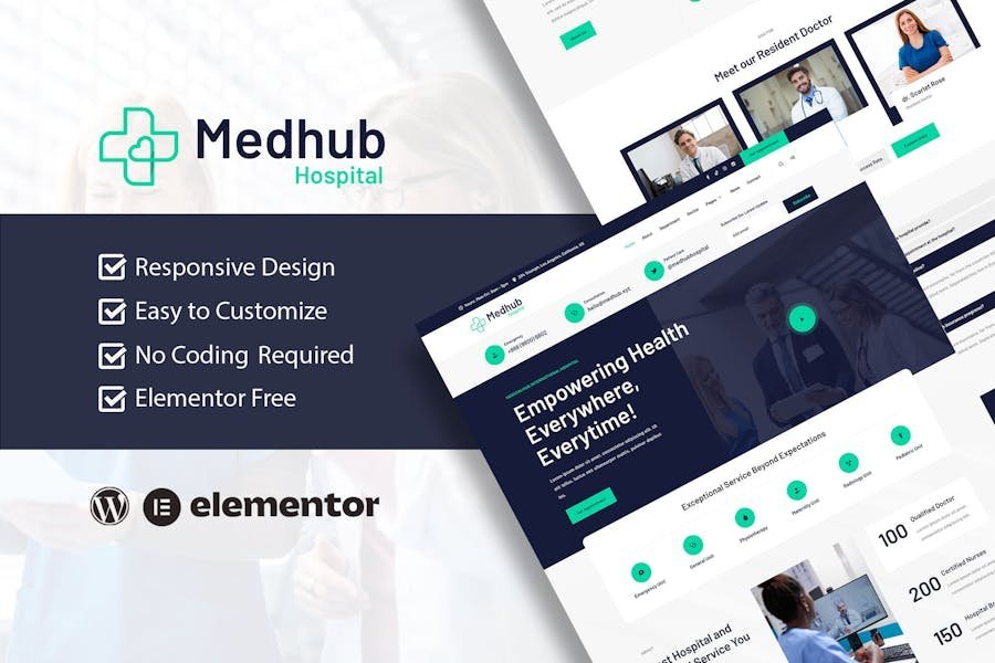 MedHub - Hospital & Medical Elementor Template Kit 1 MedHub - Hospital & Medical Elementor Template Kit