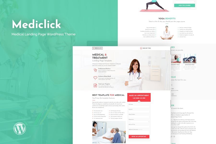 Mediclick - Medical Landing Page WordPress Theme 1 Mediclick - Medical Landing Page WordPress Theme