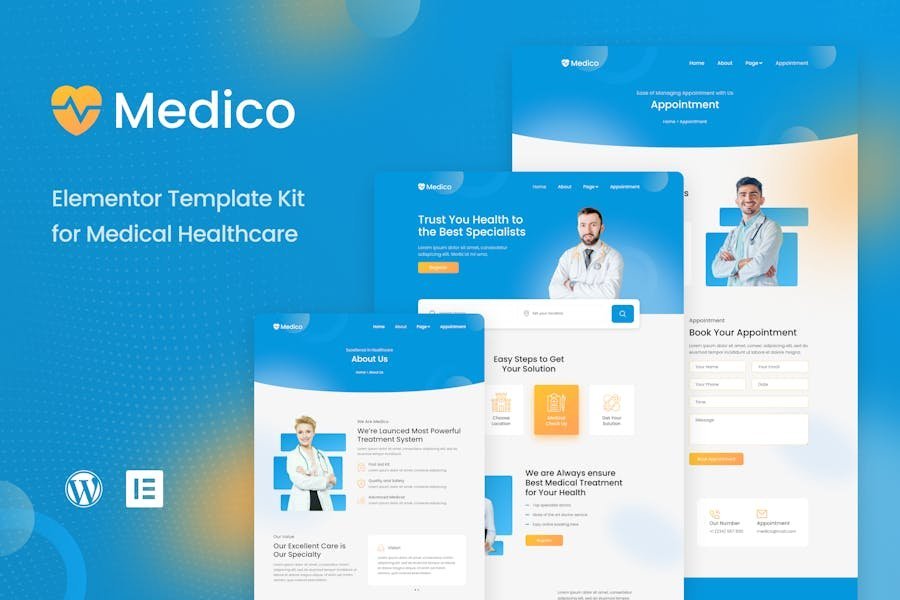 Medico - Medical & Healthcare Elementor Template Kit 1 Medico - Medical & Healthcare Elementor Template Kit