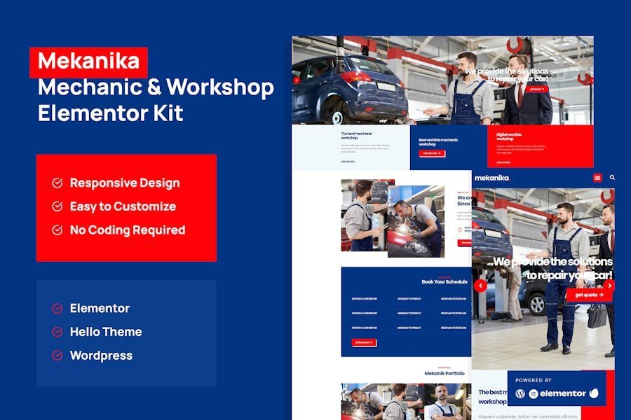 Mekanika - Mechanic and Workshop Company Template Kit 1 Mekanika - Mechanic and Workshop Company Template Kit