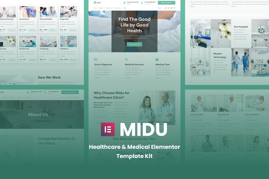Midu - Healthcare & Medical Elementor Template Kit 1 Midu - Healthcare & Medical Elementor Template Kit