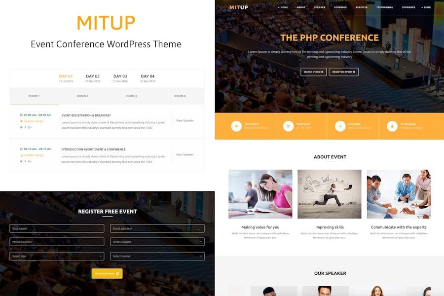 MitUp - Event & Conference WordPress Theme 1 MitUp - Event & Conference WordPress Theme