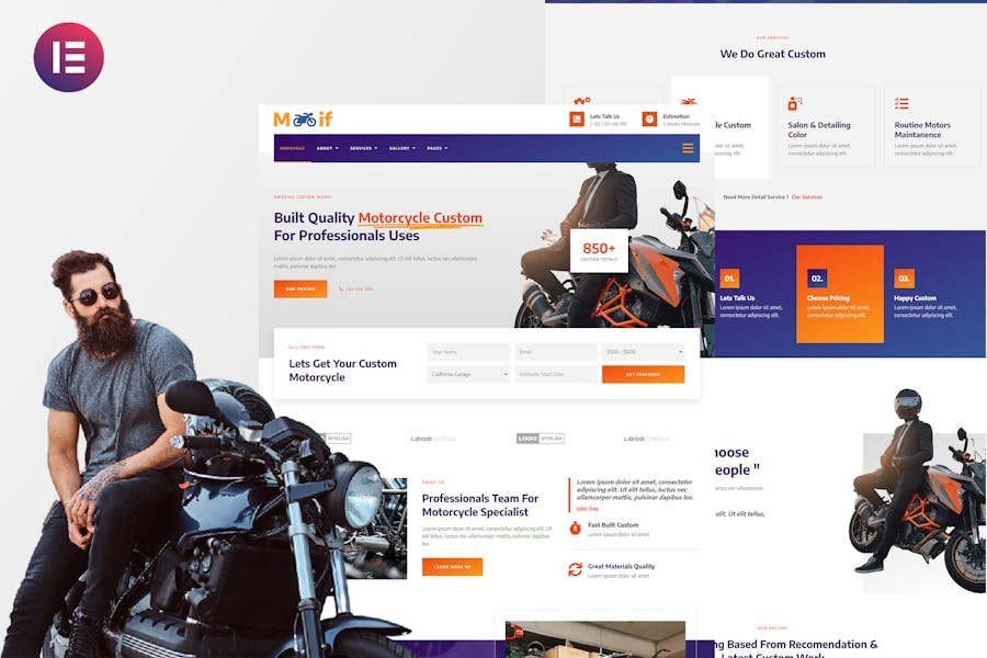 Modif - Custom Motorcycle Elementor Template Kit 1 Modif - Custom Motorcycle Elementor Template Kit