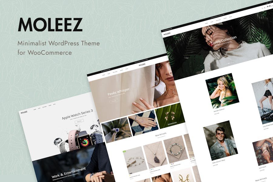 Moleez - Minimalist WordPress Theme for WooCommerc 1 Moleez - Minimalist WordPress Theme for WooCommerc