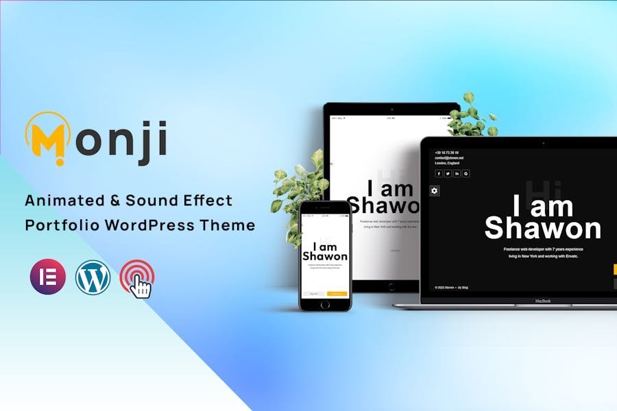 Monji - Personal Portfolio WordPress Theme 1 Monji - Personal Portfolio WordPress Theme