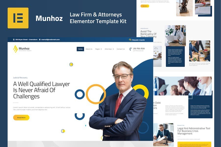 Munhoz - Law Firm & Attorneys Elementor Template Kit 1 Munhoz - Law Firm & Attorneys Elementor Template Kit