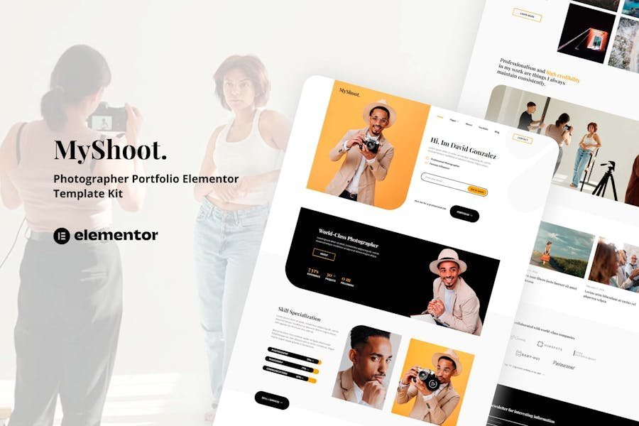 MyShoot - Photographer Portfolio Elementor Template Kit 1 MyShoot - Photographer Portfolio Elementor Template Kit