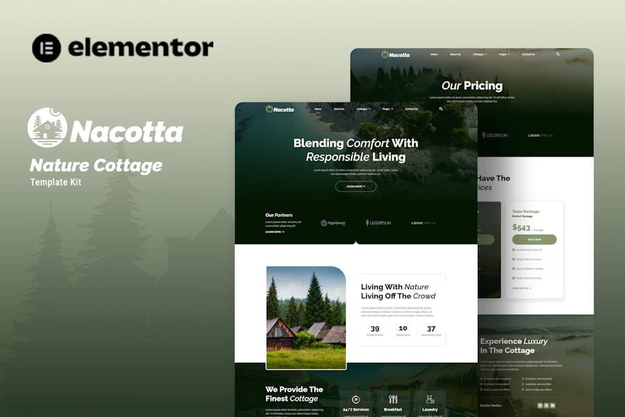 Nacotta - Nature Cottage Elementor Template Kit 1 Nacotta - Nature Cottage Elementor Template Kit