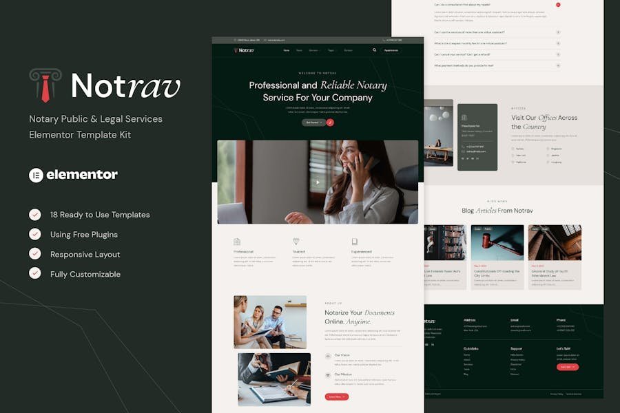 Notrav - Notary Public & Legal Services Elementor Template Kit 1 Notrav - Notary Public & Legal Services Elementor Template Kit