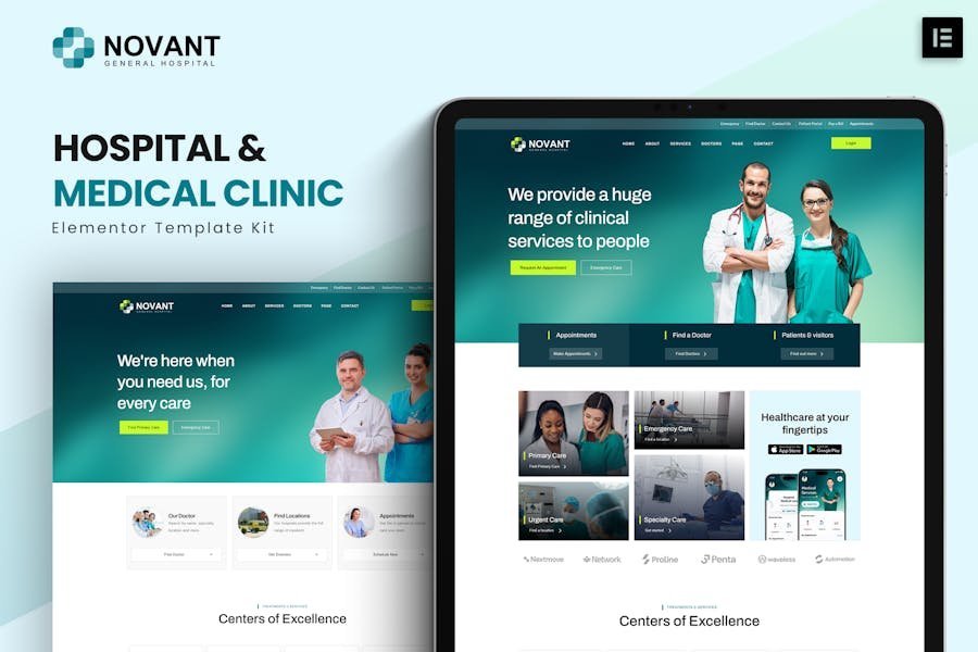 Novant - Hospital And Medical Clinic Elementor Template Kit 1 Novant - Hospital And Medical Clinic Elementor Template Kit