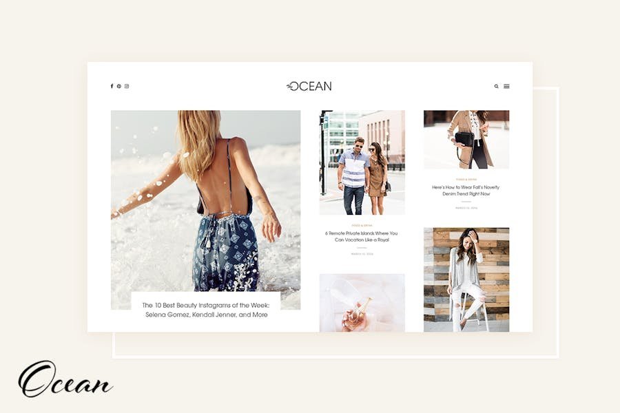 Ocean - Exquisite WordPress Blog 1 Ocean - Exquisite WordPress Blog