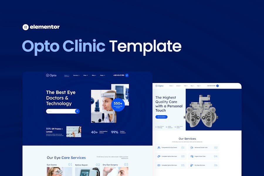Opto – Eye Care Center Elementor Pro Template Kit 1 Opto – Eye Care Center Elementor Pro Template Kit