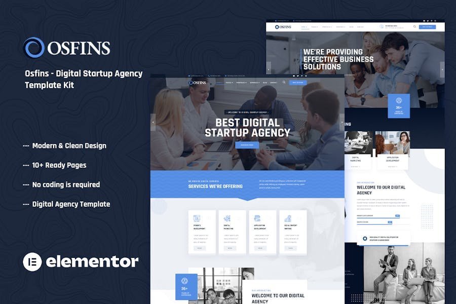 Osfins - Digital Startup Agency Elementor Template Kit 1 Osfins - Digital Startup Agency Elementor Template Kit