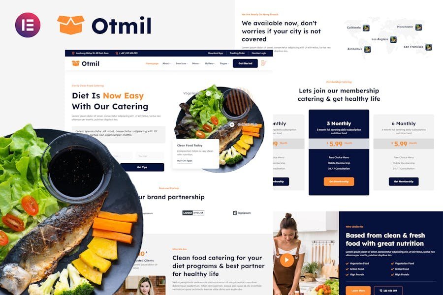 Otmil - Diet & Clean Food Catering Services Elementor Template Kit 1 Otmil - Diet & Clean Food Catering Services Elementor Template Kit