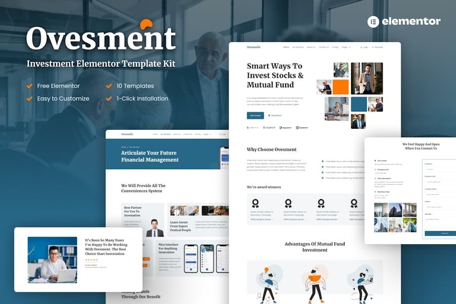 Ovesment - Investment & Finance Elementor Template Kit 1 Ovesment - Investment & Finance Elementor Template Kit