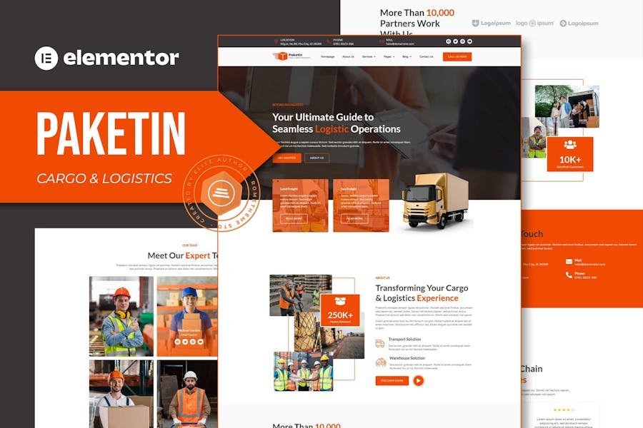 Paketin - Cargo and Logistics Elementor Template Kit 1 Paketin - Cargo and Logistics Elementor Template Kit