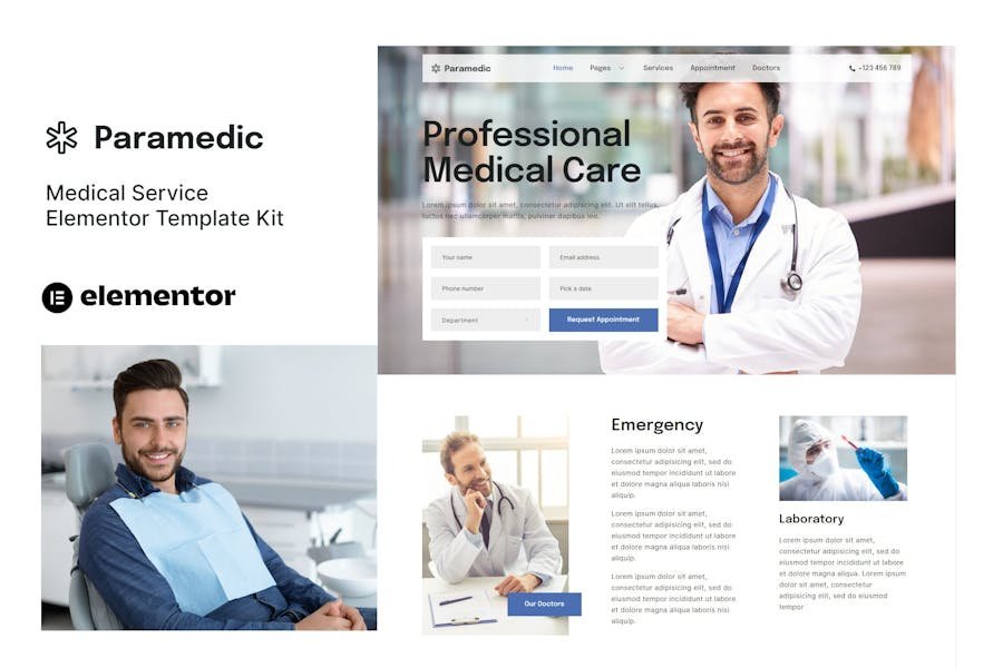 Paramedic - Medical Elementor Template Kit 1 Paramedic - Medical Elementor Template Kit