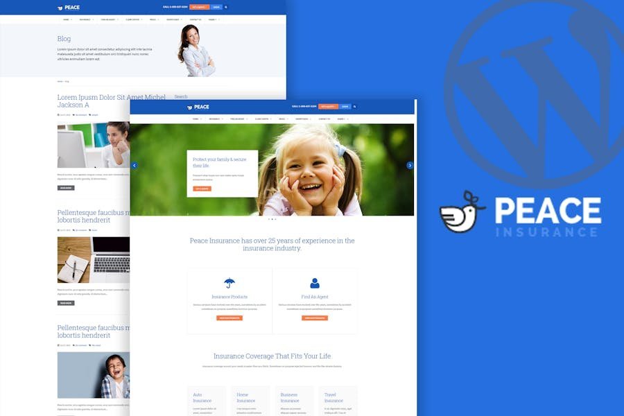 Peace – Insurance Agency WordPress Theme 1 Peace – Insurance Agency WordPress Theme