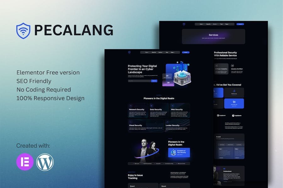 Pecalang – Cyber Security Services Elementor Template Kit 1 Pecalang – Cyber Security Services Elementor Template Kit