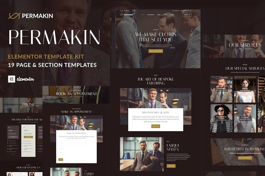 Permakin - Professional Tailor & Clothing Alteration Elementor Template Kit 1 Permakin - Professional Tailor & Clothing Alteration Elementor Template Kit